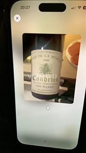 Rhône Valley Condrieu Côte Fournet de la Myriade 2000