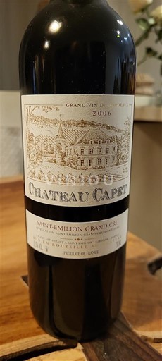 Burdeos Saint-Émilion Gran Cru Grand Cru Château Capet 2006
