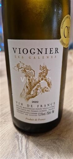 Rhônen laakso Rhône-laakso Les Galenés Viognier 2022
