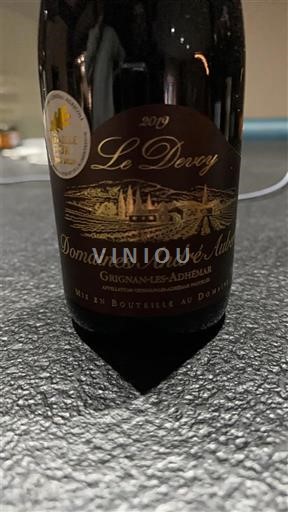 Rhône-dalen Grignan-les-Adhémar Domaine Domaines André Aubert Le Devoy 2019