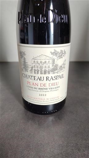 Valle del Ródano No especificado Château Raspail Plan de Dieu 2022