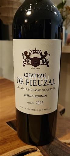 Bordeaux Pessac-Léognan Grand Cru Classé de Graves Château Fieuzal 2022