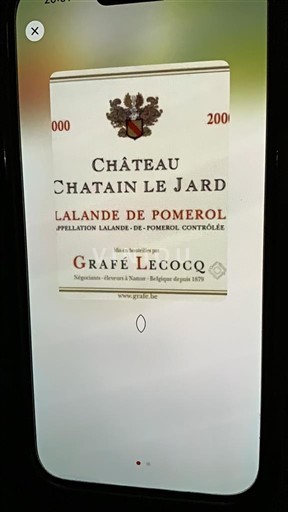 Bordeaux Lalande-de-Pomerol Château Chatain Le Jard 2000