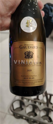 Údolí Loiry Coteaux-du-Layon Domaine Gaudard Aguilas 2020