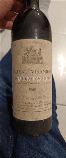 Bordeaux Saint-Émilion Grand Cru Grand Cru Château Viramière 1989