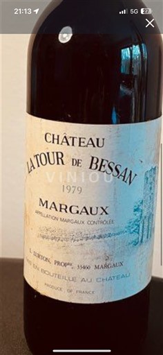 Bordeaux Margaux Château La Tour de Bessan 1979