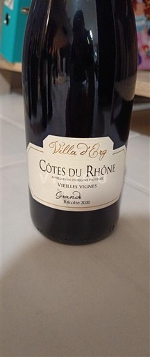 Rona dolina Côtes-du-Rhône Villa d'Org Vieilles Vignes 2020