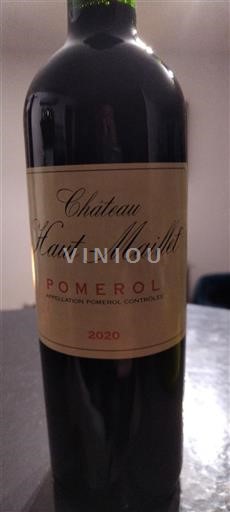 Burdeos Pomerol Château Haut-Maillet 2020