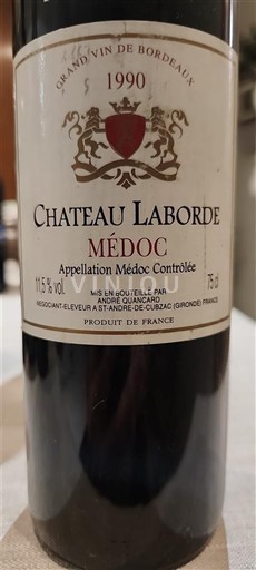 Bordeaux Médoc Château Laborde 1990