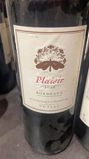 Burdeos Bordeaux Tutiac Plaisir 2010