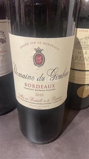Bordeaux Domaine Gimbeau 2010