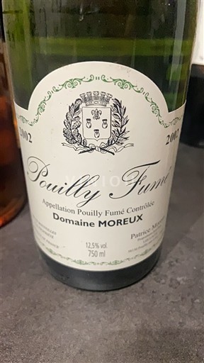 Loiren laakso Pouilly-fumé Moreux 2002