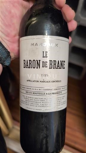 Bordeaux Margaux Château Brane-Cantenac Le Baron de Brane 1999