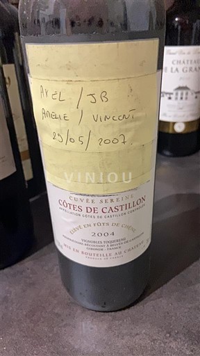 Bordeaux Not Specified Château Font du Casse Sereine 2004