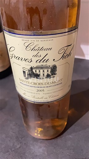 Bordeaux Sainte-Croix-Du-Mont Château Des Graves du Tich 2005