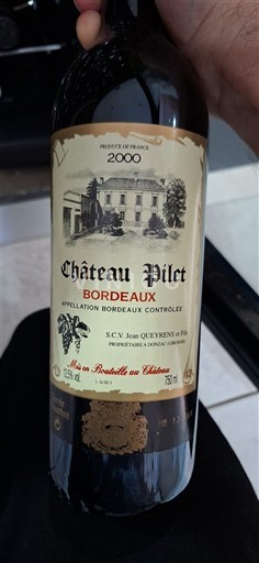 Bordeaux Château Pilet 2000
