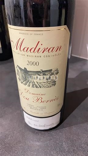 South West Madiran Domaine Lou Bernès 2000