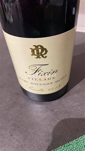 Burgundy Fixin Marc Rougeot-Dupin 2013