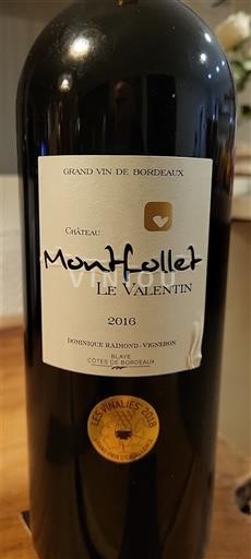 Bordeaux Blaye-côtes-de-bordeaux Château Montfollet Le Valentin 2016