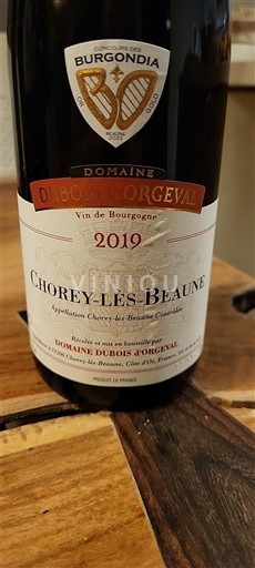 Burgundy Chorey-lès-Beaune Domaine Bois d'Orgeval 2019