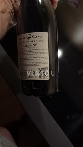 Rhônen laakso Cairanne Camille Cayran La Réserve Rouge 2021