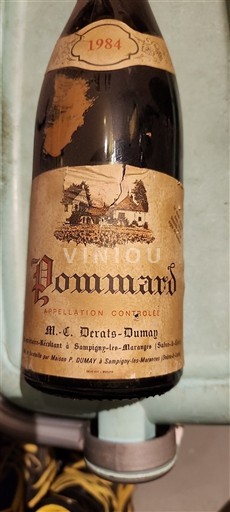 Borgoña Pommard M.-C. Derats-Dumay 1984