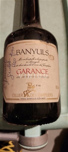 Roussillon Banyuls Cellier des Templiers Garance Neročník