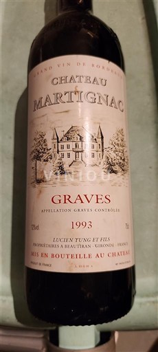 Bordeaux Graves Château Martignac 1993