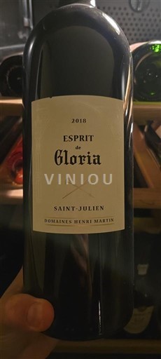 Burdeos Saint-Julien Domaine Domaines Henri Martin Esprit de Gloria 2018