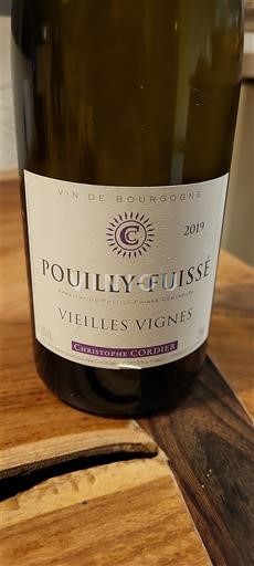 Borgoña Pouilly-fuissé Christophe Cordier Vieilles Vignes 2019