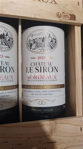 Bordeaux Château Le Siron Sélection du Château 2023