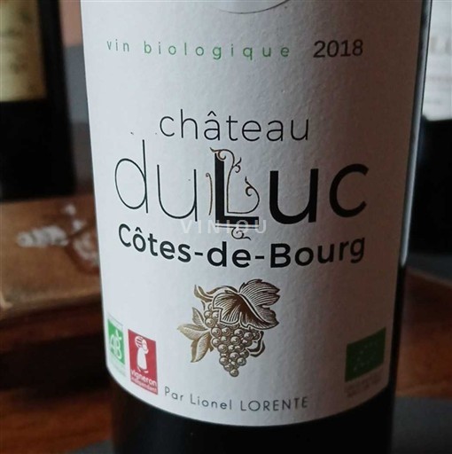Bordeaux Côtes-de-bourg Château Luc 2018