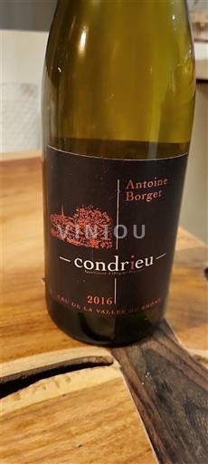 Rhône Valley Condrieu Antoine Borget 2016