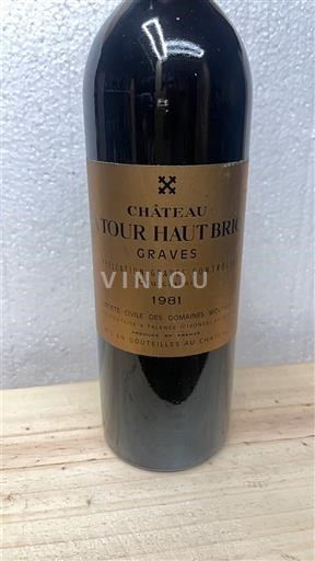 Bordeaux Graves Cru classé Château Tour Haut Brion 1981