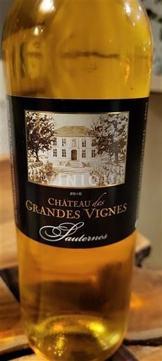 Bordeaux Sauternes Château S Grandes Vignes 2010