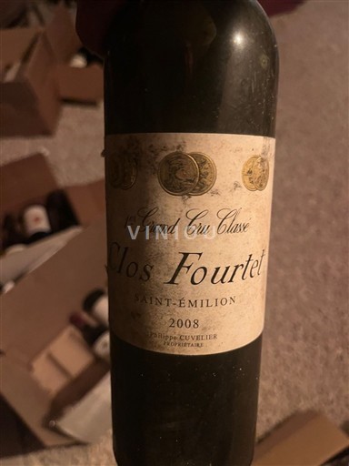 Bordéus Saint-Émilion Grand Cru Clos Fourtet 2008