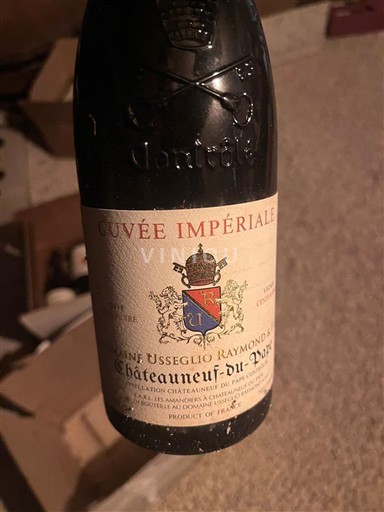 Rhônen laakso Châteauneuf-du-Pape Domaine Usseglio Raymond Impériale 2018