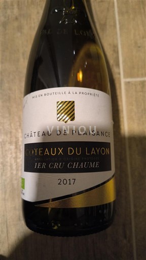 Vallée de la Loire Coteaux-du-layon Château Plaisance 1er Cru Chaume 2017