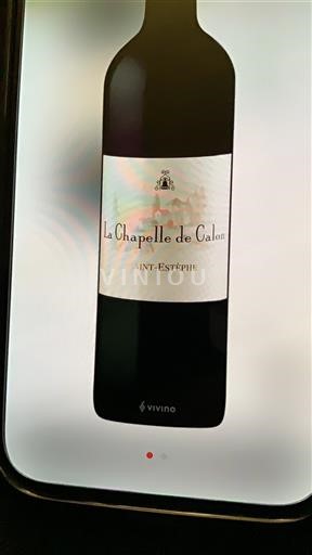 Bordeaux Saint-Estèphe Calon Ségur La Chapelle de Calon 2011