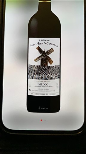 Bordéus Médoc Château Tour Haut-Caussan Cru Bourgeois 2015