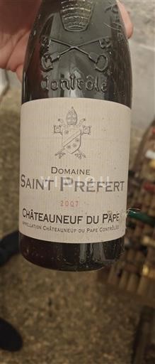 Lugina e Ronës Châteauneuf-du-Pape Domaine Saint Préfert 2007