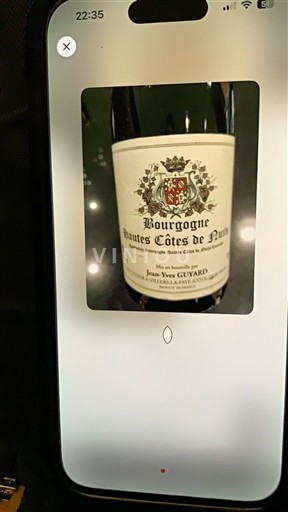 Bourgondië Hautes Côtes de Nuits Jean-Yves Guyard 2018