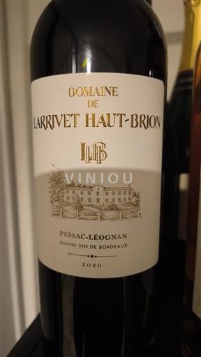 Bordeaux Pessac-Léognan Domaine Larrivet Haut-Brion 2020