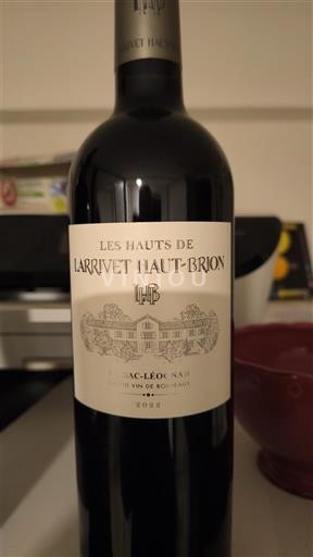 Bordeaux Pessac-Léognan Domaine Larrivet Haut-Brion Les Hauts de Larrivet Haut-Brion 2022