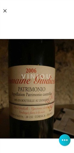 Korsika Patrimonio Domaine Giudicelli 2006