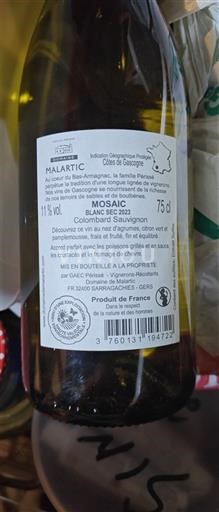 Südwestfrankreich Côtes de Gascogne Malartic MOSAIC 2023