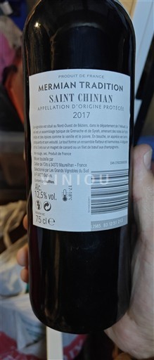 Languedoc Saint-Chinian Domaine Mermian Tradition 2017