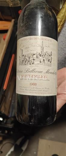 Bordeaux Saint-Émilion Château Bellevue Mondotte 1988