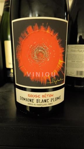 Languedoc in Roussillon Katalonska Domaine Blanc Plume Rouge Béton 2019