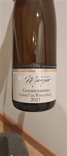 Vina Blanc sec Gewurztraminer Grand Cru Winzenberg Hubert Meyer 2021 Francija Alzacija Gewürztraminer AOC Grand Cru